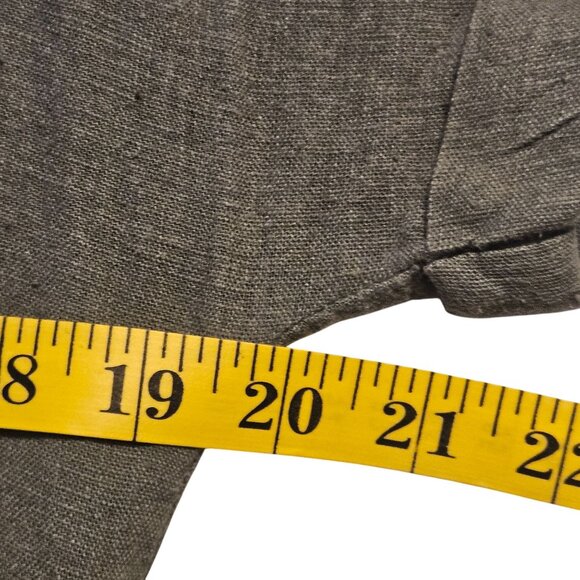 Briggs Sage Green Dress S Knee-Length V-Neck Soft Neutral Quiet Luxury Lounge - Picture 9 of 11